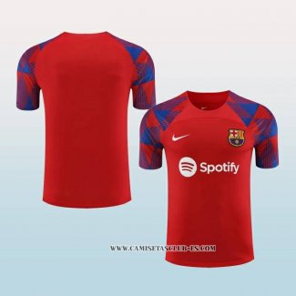 Camiseta de Entrenamiento Barcelona 23-24 Rojo