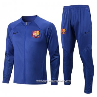 Chandal de Chaqueta del Barcelona 22-23 Azul