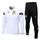 Chandal de Chaqueta del Borussia Dortmund 22-23 Blanco