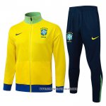 Chandal de Chaqueta del Brasil Nino 25-26 Amarillo