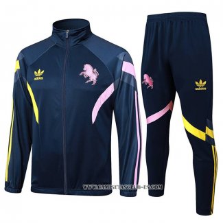 Chandal de Chaqueta del Juventus Nino 24-25 Amarillo y Rosa