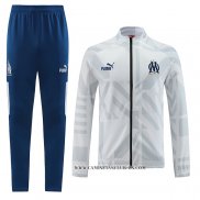 Chandal de Chaqueta del Olympique Marsella 22-23 Blanco