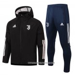 Chandal de Rompevientos del Juventus 2021 Negro