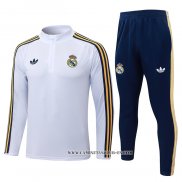 Chandal de Sudadera del Real Madrid Nino 26-27 Blanco