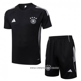 Chandal del Alemania 25-26 Manga Corta Negro - Pantalon Corto