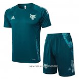 Chandal del Cruzeiro 24-25 Manga Corta Verde - Pantalon Corto