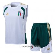 Chandal del Italia 25-26 Sin Mangas Blanco