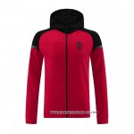 Chaqueta con Capucha del AC Milan 24-25 Rojo