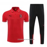 Conjunto Polo del AC Milan 22-23 Rojo