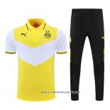 Conjunto Polo del Borussia Dortmund 22-23 Amarillo y Blanco