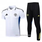 Conjunto Polo del Manchester United 25-26 Blanco  Conjunto Polo del Manchester United 25-26 Blanco