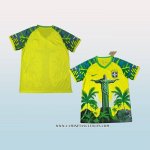 Tailandia Camiseta Brasil Jesus 25-26 Amarillo Verde