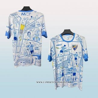 Tailandia Camiseta Malaga Special 25-26 Azul Blanco