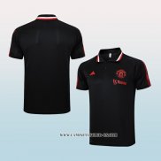 Camiseta Polo del Manchester United 23-24 Negro