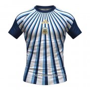 Camiseta Pre Partido del Argentina 2026 Azul Blanco
