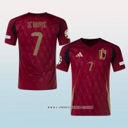 Camiseta Primera Belgica Jugador De Bruyne 2024