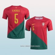 Camiseta Primera Portugal Jugador N.Mendes 2022