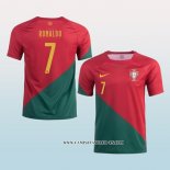 Camiseta Primera Portugal Jugador Ronaldo 2022