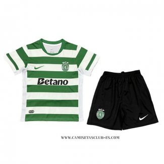 Camiseta Primera Sporting Nino 25-26