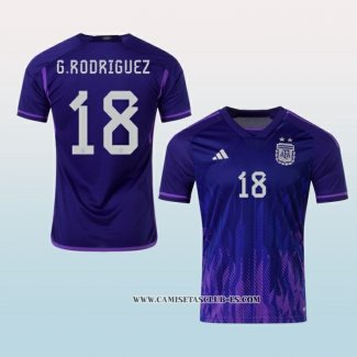 Camiseta Segunda Argentina Jugador G.Rodriguez 2022