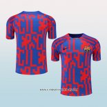 Camiseta de Entrenamiento Barcelona 22-23 Rojo y Azul