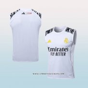 Camiseta de Entrenamiento Real Madrid 25-26 Sin Mangas Blanco