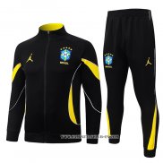 Chandal de Chaqueta del Brasil 26-27 Amarillo Negro