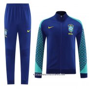 Chandal de Chaqueta del Brasil 23-24 Azul