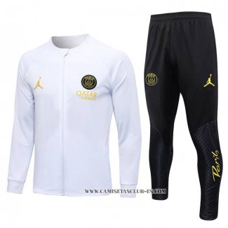 Chandal de Chaqueta del Paris Saint-Germain Jordan 23-24 Blanco