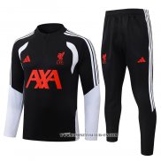 Chandal de Sudadera del Liverpool Nino 26-27 Negro
