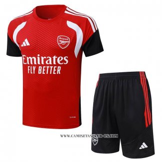 Chandal del Arsenal 26-27 Manga Corta Rojo - Pantalon Corto