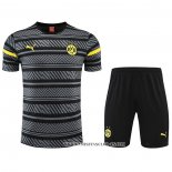 Chandal del Borussia Dortmund 22-23 Manga Corta Gris - Pantalon Corto