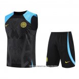 Chandal del Inter Milan 22-23 Sin Mangas Negro