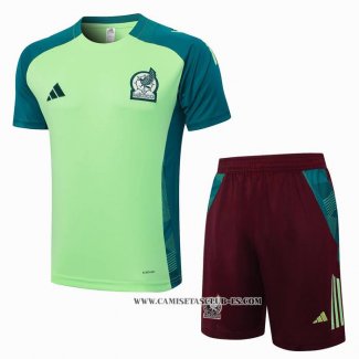 Chandal del Mexico 24-25 Manga Corta Verde - Pantalon Corto