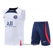 Chandal del Paris Saint-Germain 22-23 Sin Mangas Blanco