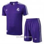Chandal del Real Madrid 25-26 Manga Corta Purpura - Pantalon Corto
