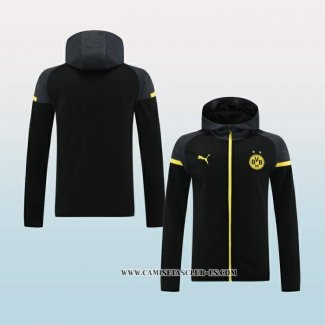 Chaqueta con Capucha del Borussia Dortmund 24-25 Negro