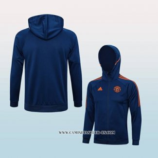 Chaqueta con Capucha del Manchester United 23-24 Azul