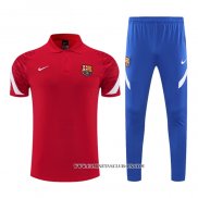 Conjunto Polo del Barcelona 22-23 Rojo