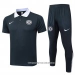 Conjunto Polo del Chelsea 25-26 Gris