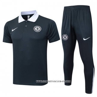 Conjunto Polo del Chelsea 25-26 Gris