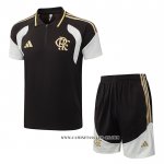 Conjunto Polo del Flamengo 26-27 Marron