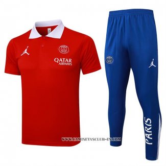 Conjunto Polo del Paris Saint-Germain 24-25 Rojo