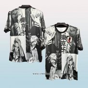 Tailandia Camiseta Japon Anime 24-25 Negro y Blanco