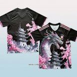 Tailandia Camiseta Japon Dragon 24-25 Negro y Rosa