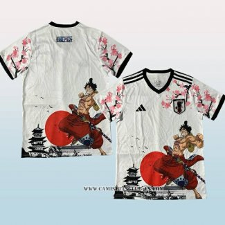 Tailandia Camiseta Japon ONE PIECE 25-26 Blanco