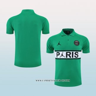 Camiseta Polo del Paris Saint-Germain Jordan 22-23 Verde