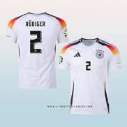 Camiseta Primera Alemania Jugador Rudiger 2024