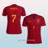 Camiseta Primera Espana Jugador Morata 2022