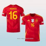 Camiseta Primera Espana Jugador Rodrigo 2024